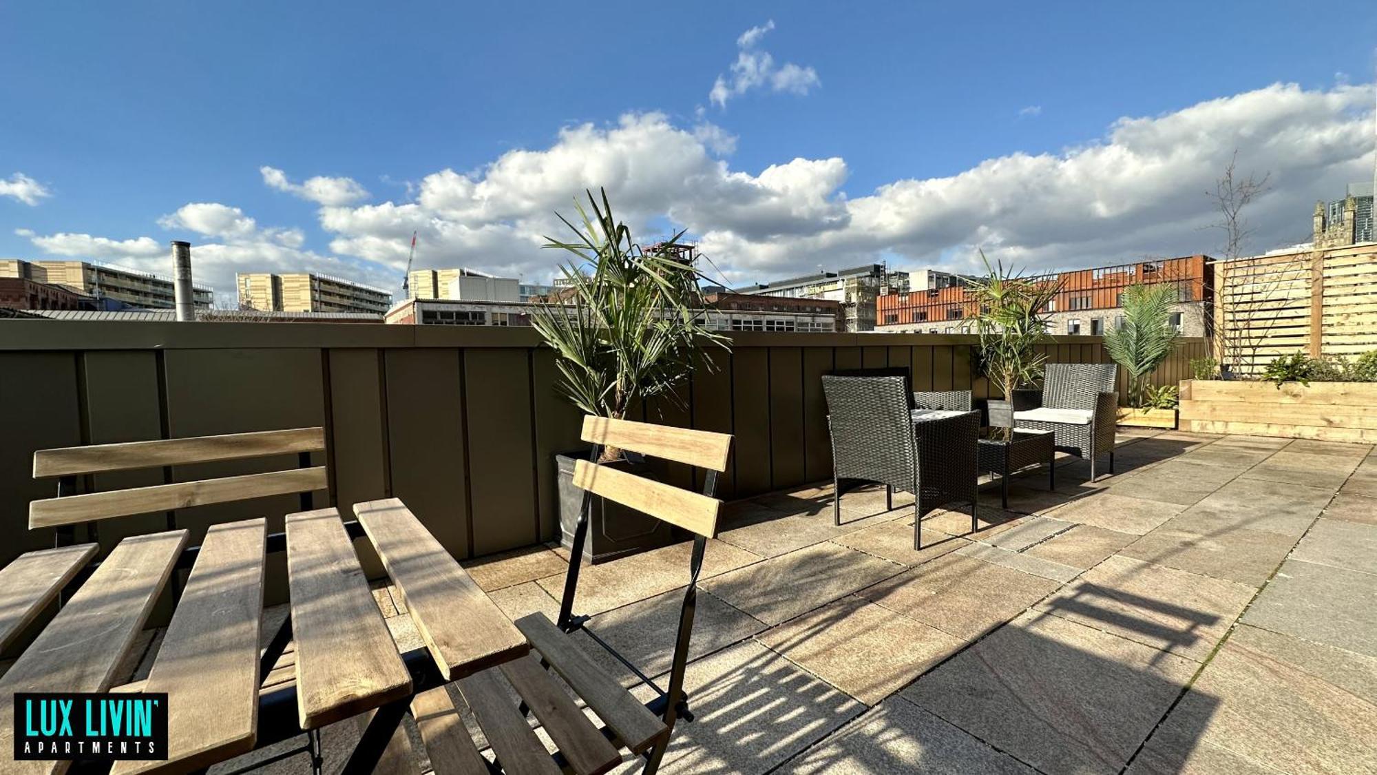 Lux Livin' Apartments - Luxury 2 Bed Apartment With Sky Garden Manchester Quarto foto
